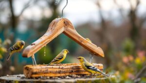Dieser alte Kleiderbügel bewirkt ein kleines Wunder für Vögel