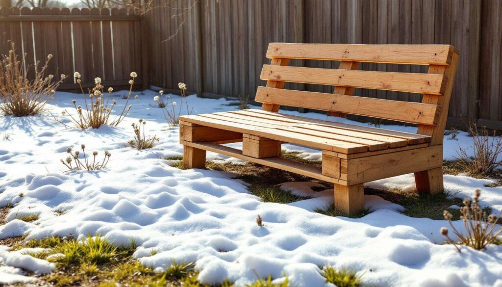 Gartenbank aus Paletten: Ein Wochenendprojekt für die letzten kalten Februartage