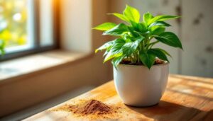 Der Trick mit dem Zimt auf der Blumenerde der Schimmel verhindert ohne die Pflanze zu belasten