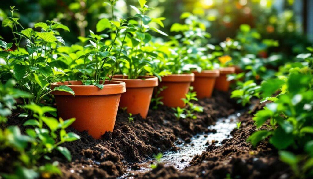 Vergiss teure Bewässerungssysteme: diese Methode mit Tontöpfen hält die Erde tagelang feucht