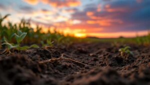 Ich habe die Wurzeln nach der Ernte im Boden gelassen" und die Bodenstruktur hat sich von allein verbessert