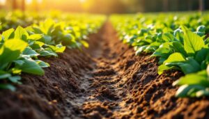 Ich habe Gründüngung zwischen die Reihen gesät" und der Boden war im nächsten Frühjahr wie neu