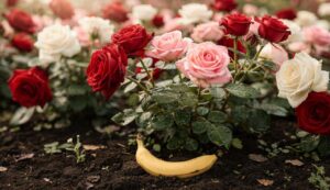 Der Trick mit der Bananenschale im Rosenbeet den professionelle Züchter seit Jahren anwenden