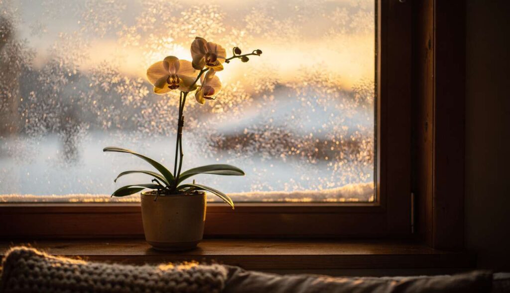 Warum Orchideen am Fenster im Winter leiden und welcher Standortwechsel das Problem sofort löst