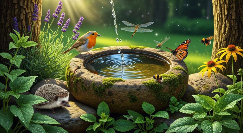 Laut Biologen rettet eine Schale Wasser im Garten mehr Tiere als jedes Futterhaus im Winter